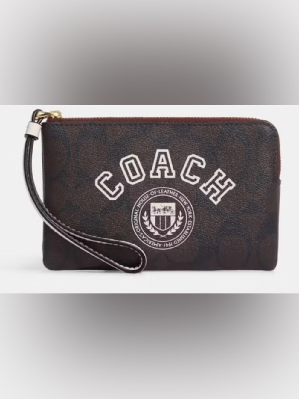 Coach Signature Wristlet NWOT